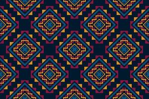 ikat etnisk sömlös mönster Hem dekoration design. aztec tyg matta boho mandalas textil- dekor tapet. stam- inföding motiv folk traditionell broderi vektor illustrationer bakgrund