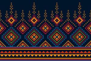 ikat etnisk sömlös mönster Hem dekoration design. aztec tyg matta boho mandalas textil- dekor tapet. stam- inföding motiv folk traditionell broderi vektor illustrationer bakgrund