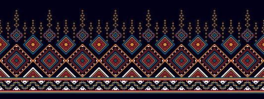 ikat etnisk sömlös mönster Hem dekoration design. aztec tyg matta boho mandalas textil- dekor tapet. stam- inföding motiv folk traditionell broderi vektor illustrationer bakgrund