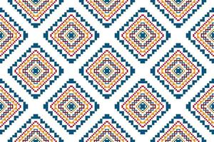 ikat ethnisches nahtloses muster-hauptdekorationsdesign. aztekischer stoffteppich boho mandalas textildekor tapete. Stammes-native Motiv Folk traditionelle Stickerei Vektorgrafiken Hintergrund vektor