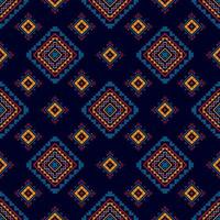 ikat etnisk sömlös mönster Hem dekoration design. aztec tyg matta boho mandalas textil- dekor tapet. stam- inföding motiv folk traditionell broderi vektor illustrationer bakgrund