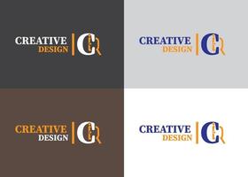 kreativ logotypdesign för företag vektor
