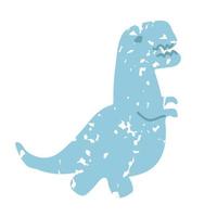 Vektorstrukturierte Illustration des Dinosauriers T-Rex isoliert auf weißem Hintergrund vektor