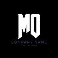 m Brief Logo-Design. Anfangsbuchstaben MO Gaming-Logo-Symbol für Technologieunternehmen. tech-buchstabe m minimale logo-design-vorlage. mo Letter Design Vektor mit weißen und schwarzen Farben. Mo