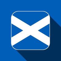 Skottlands flagga, officiella färger. vektor illustration.