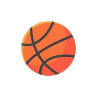 Basketball beliebte Sportarten und Übungsspiele, indem Sie den Ball in den Korb werfen, um zu gewinnen. vektor