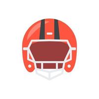 ein Rugby-Helm zum Schutz von American-Football-Spielern. vektor