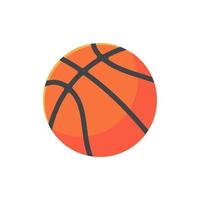 Basketball beliebte Sportarten und Übungsspiele, indem Sie den Ball in den Korb werfen, um zu gewinnen. vektor