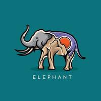 elefant logotyp design vektor begrepp