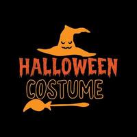 Halloween-Kostüm-Typografie-Schriftzug für T-Shirt vektor