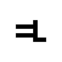 anfänglicher el-logo-konzeptvektor. kreatives Symbol Symbol pro Vektor