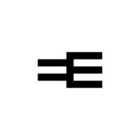 anfänglicher ee-Logo-Konzeptvektor. kreatives Symbol Symbol pro Vektor