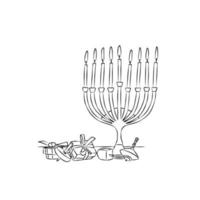 dess skön chanukah bild. vektor