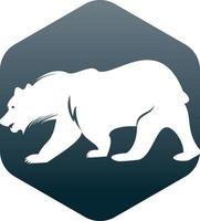 Björn vektor logotyp design. björnar vektor mall begrepp design.