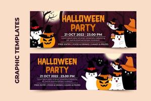 halloween tema grafisk design mall lätt till skräddarsy enkel och elegant design vektor