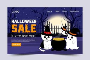 halloween tema grafisk design mall lätt till skräddarsy enkel och elegant design vektor