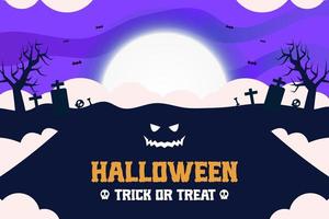 Halloween-Themen-Grafikdesign-Vorlage einfach anzupassen einfaches und elegantes Design vektor