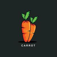 Karotten-Gemüse-Design-Vektor vektor