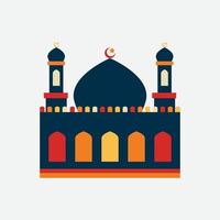 Moschee-Vektor-Illustrationsobjekt für islamisches Design vektor