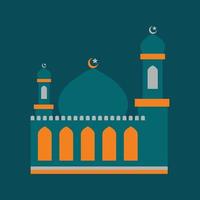 Moschee-Vektor-Illustrationsobjekt für islamisches Design vektor