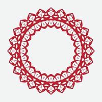 eleganter Retro-Blumenrahmen. designvorlage für banner, karte, einladung, etikett, emblem usw. lineare vintage-vektorillustration. vektor