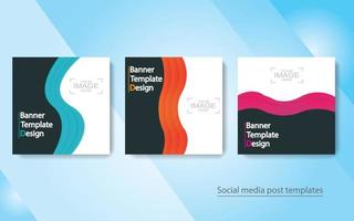 Banner Social Media, Post-Banner, modernes Banner. vektor