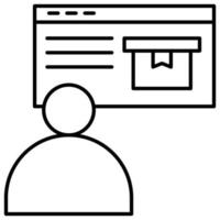 website-symbol, logistik- und lieferthema vektor