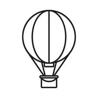 Heißluftballon-Symbol vektor