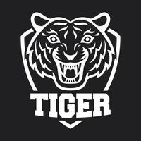 tiger ikon och logotyp. vektor illustration