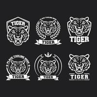 Tiger-Symbol und Logo. Vektor-Illustration vektor