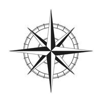 kompass grå enkel platt ikon vektor