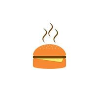 burger vektor illustration design. varm och kryddad burger begrepp.