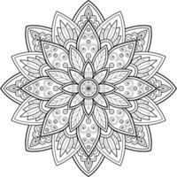 Mandala-Muster zum Ausmalen. Kunsttapetendesign vektor