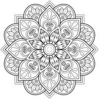 mandala digital konst mönster konst på de vägg färg bok spets mönster de tatuering design för en tapet måla skjorta och bricka stencil klistermärke design dekorativ cirkel prydnad i etnisk orientalisk stil vektor