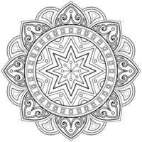 mandala digital konst mönster konst på de vägg färg bok spets mönster de tatuering design för en tapet måla skjorta och bricka stencil klistermärke design dekorativ cirkel prydnad i etnisk orientalisk stil vektor