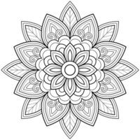 mandala digital konst mönster konst på de vägg färg bok spets mönster de tatuering design för en tapet måla skjorta och bricka stencil klistermärke design dekorativ cirkel prydnad i etnisk orientalisk stil vektor