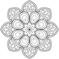 mandala digital konst mönster konst på de vägg färg bok spets mönster de tatuering design för en tapet måla skjorta och bricka stencil klistermärke design dekorativ cirkel prydnad i etnisk orientalisk stil vektor