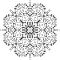 mandala digital konst mönster konst på de vägg färg bok spets mönster de tatuering design för en tapet måla skjorta och bricka stencil klistermärke design dekorativ cirkel prydnad i etnisk orientalisk stil vektor