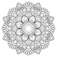 mandala digital konst mönster konst på de vägg färg bok spets mönster de tatuering design för en tapet måla skjorta och bricka stencil klistermärke design dekorativ cirkel prydnad i etnisk orientalisk stil vektor