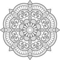 mandala digital konst mönster konst på de vägg färg bok spets mönster de tatuering design för en tapet måla skjorta och bricka stencil klistermärke design dekorativ cirkel prydnad i etnisk orientalisk stil vektor