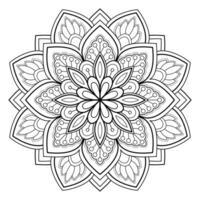 mandala digital konst mönster konst på de vägg färg bok spets mönster de tatuering design för en tapet måla skjorta och bricka stencil klistermärke design dekorativ cirkel prydnad i etnisk orientalisk stil vektor