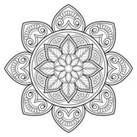 mandala digital konst mönster konst på de vägg färg bok spets mönster de tatuering design för en tapet måla skjorta och bricka stencil klistermärke design dekorativ cirkel prydnad i etnisk orientalisk stil vektor