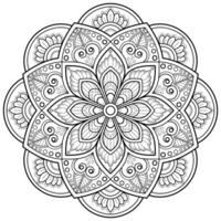 mandala digital art muster kunst an der wand malbuch spitzenmuster das tattoo design für eine tapete malen hemd und fliesen schablone aufkleber design dekorativer kreis ornament im ethnischen orientalischen stil vektor