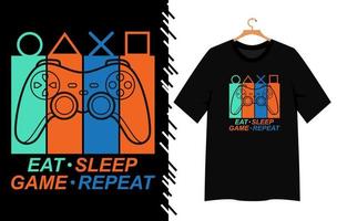 Gamer-Illustration für T-Shirt-Design vektor