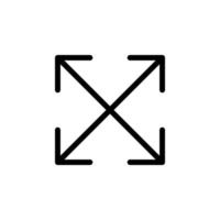 Pfeilzeichensymbol Liniensymbol für jeden Zweck geeignet vektor