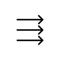 Pfeilzeichensymbol Liniensymbol für jeden Zweck geeignet vektor