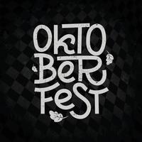 oktoberfest handskriven typografi rubrik för skylt, hälsning, inbjudan affisch och kort. öl festival berömd i oktober i Tyskland. stor folk fester i bayern. vektor