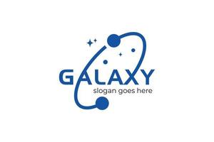 galax planet logotyp ikon symbol astronomi logotyp för sol- systemet och universum logotyp element vektor