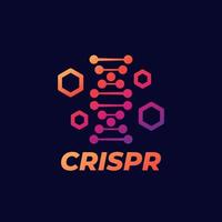 crispr, dna, Genombearbeitungsvektorsymbol vektor