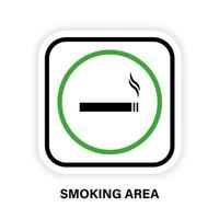 rök område siluett cirkel ikon. symbol för rök tillåter rum. röktobak nikotin cigarett tillåter utomhuszon glyf piktogram. rök cigarr cigarett område tecken. isolerade vektor illustration.